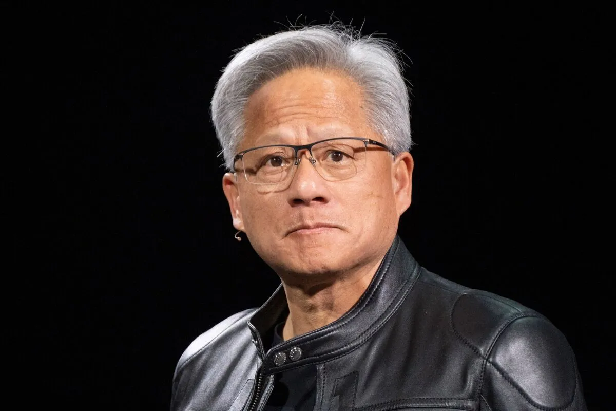 Jensen Huang, CEO of Nvidia, speaking at a technology conference